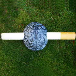 cerebro: Pensa à frente! O tabaco que não te atravesse a mente.